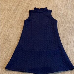Girls navy blue Aline dress size 7